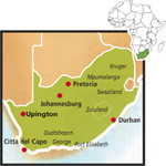 Cartina del Sudafrica